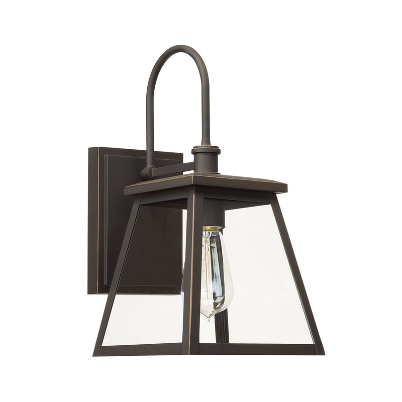Capital Lighting 926811OZ Belmore One Light Outdoor Wall Lantern, Oiled Bronze (Discontinued)