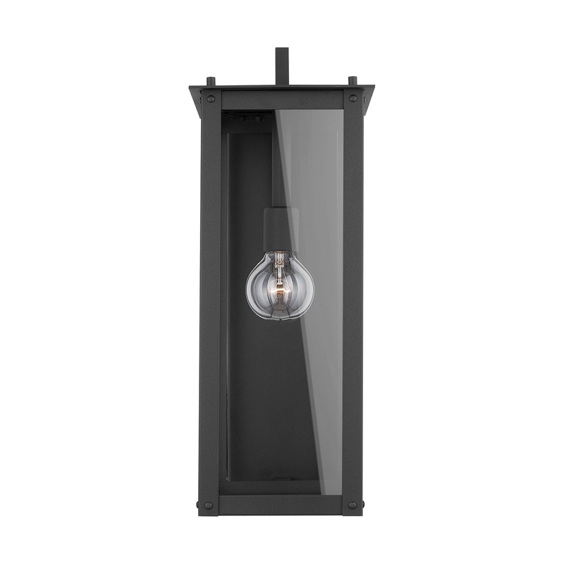 Capital Lighting 934612BK Hunt One Light Wall Mount, Black