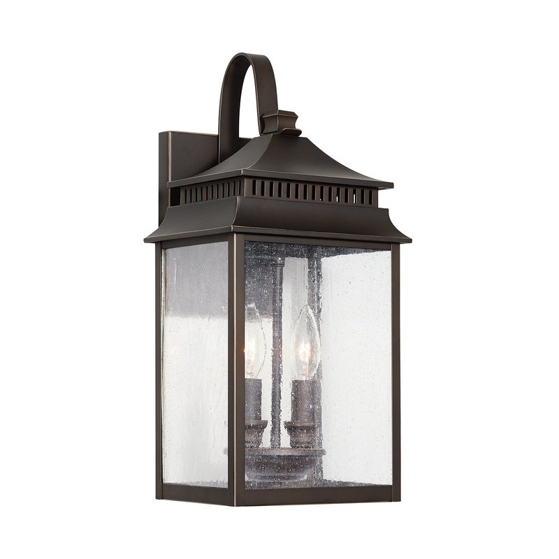 Capital Lighting 936921OZ Sutter Creek Two Light Outdoor Wall Lantern, Oiled Bronze