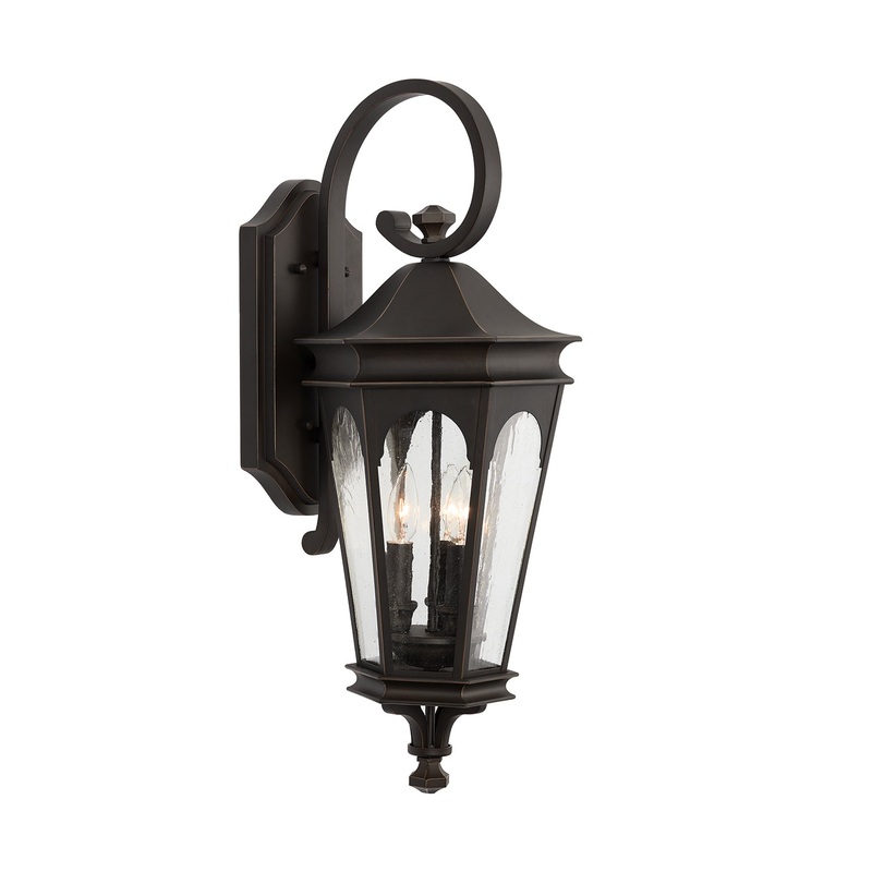 Capital Lighting 939731OZ Inman Park Three Light Outdoor Wall Lantern, Oiled Bronze (Discontinued)
