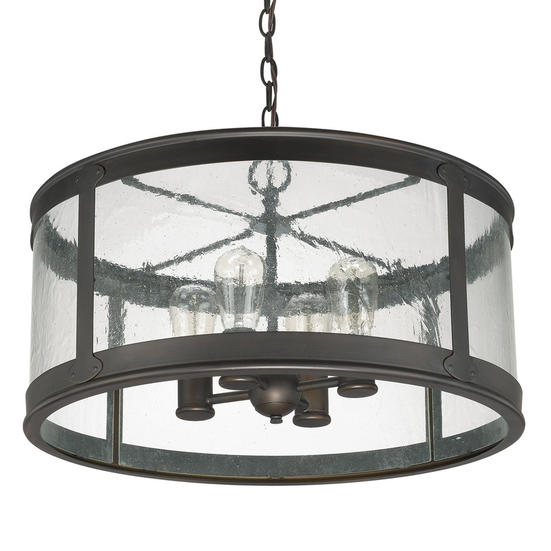 Capital Lighting 9568OB Dylan Four Light Outdoor Hanging Lantern, Old Bronze (Discontinued)