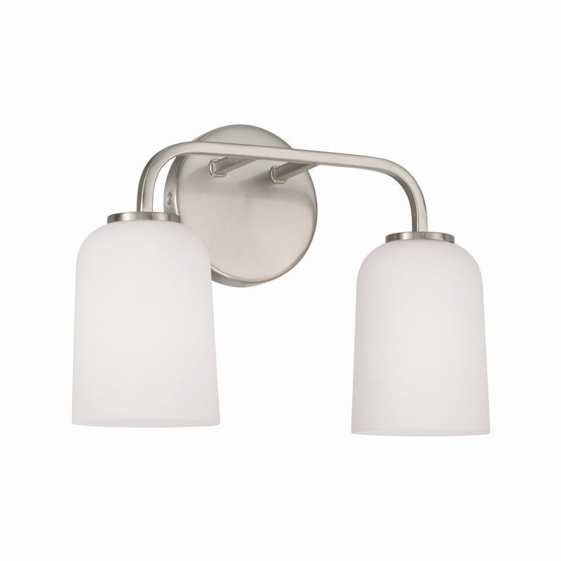 Capital Lighting 148821BN-542 Lawson Two Light Vanity, Brushed Nickel