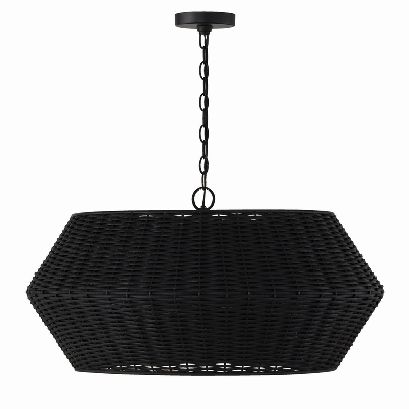 Capital Lighting 347861MB Boca Six Light Pendant, Matte Black