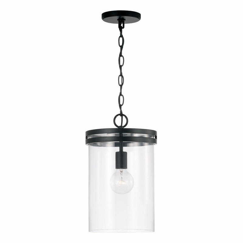 Capital Lighting 348711MB Fuller One Light Pendant, Matte Black