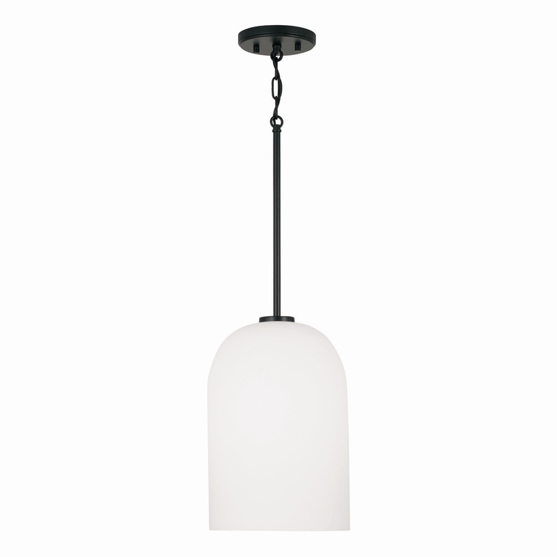 Capital Lighting 348811MB Lawson One Light Pendant, Matte Black
