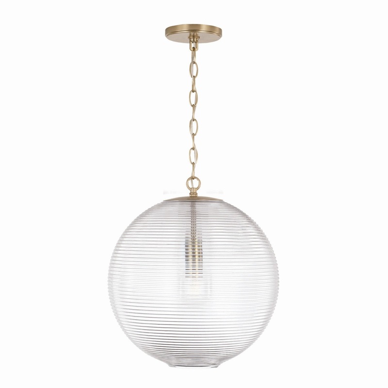 Capital Lighting 349911MA Dolan One Light Pendant, Matte Brass