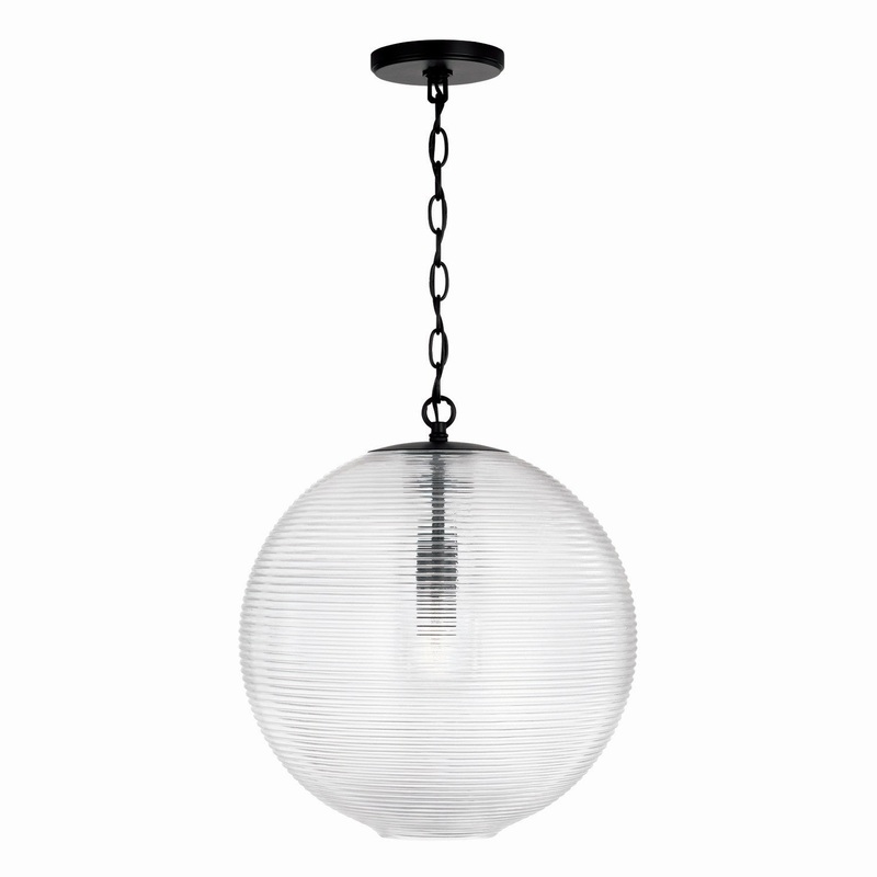 Capital Lighting 349911MB Dolan One Light Pendant, Matte Black