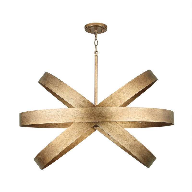 Capital Lighting 439061ML Jude Six Light Chandelier, Mystic Lustre