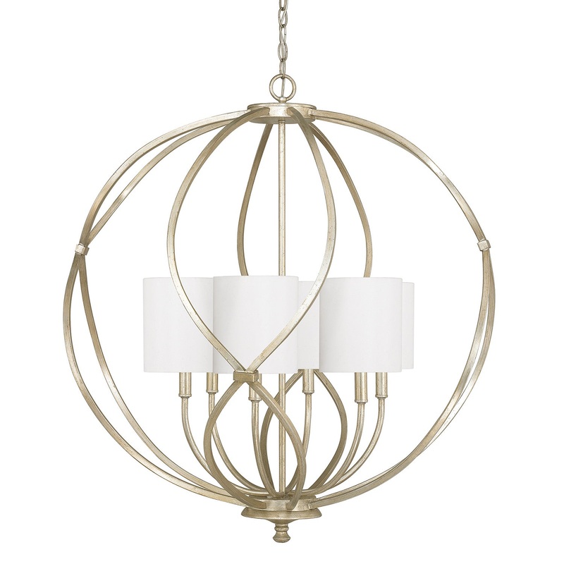 Capital Lighting 4720WG-565 Bailey Six Light Pendant, Winter Gold (Discontinued)