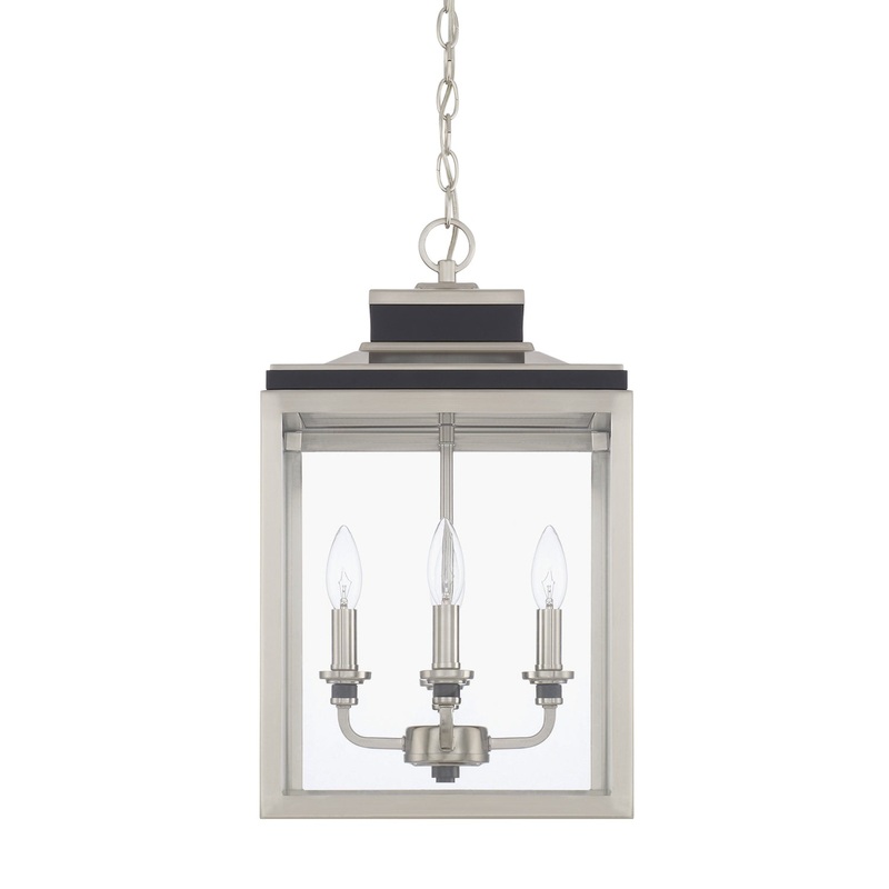 Capital Lighting 525241BT Tux Four Light Foyer Pendant, Black Tie