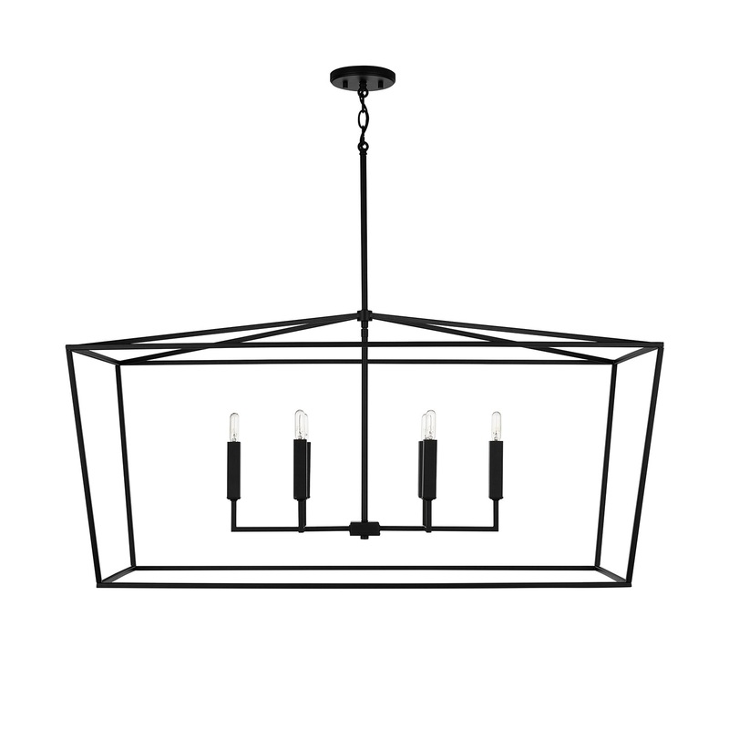 Capital Lighting 837661MB Thea Six Light Island Pendant, Matte Black