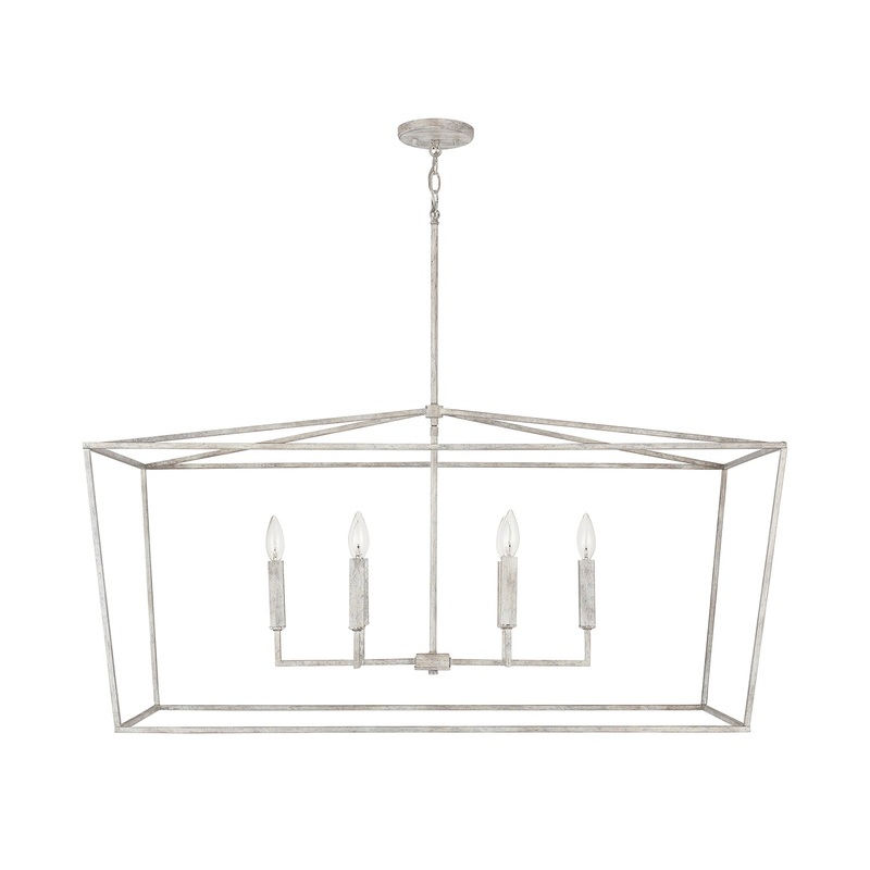 Capital Lighting 837661MS Thea Six Light Island Pendant, Mystic Sand (Discontinued)