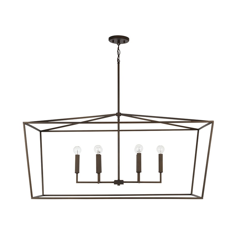 Capital Lighting 837661OR Thea Six Light Island Pendant, Oil Rubbed Bronze