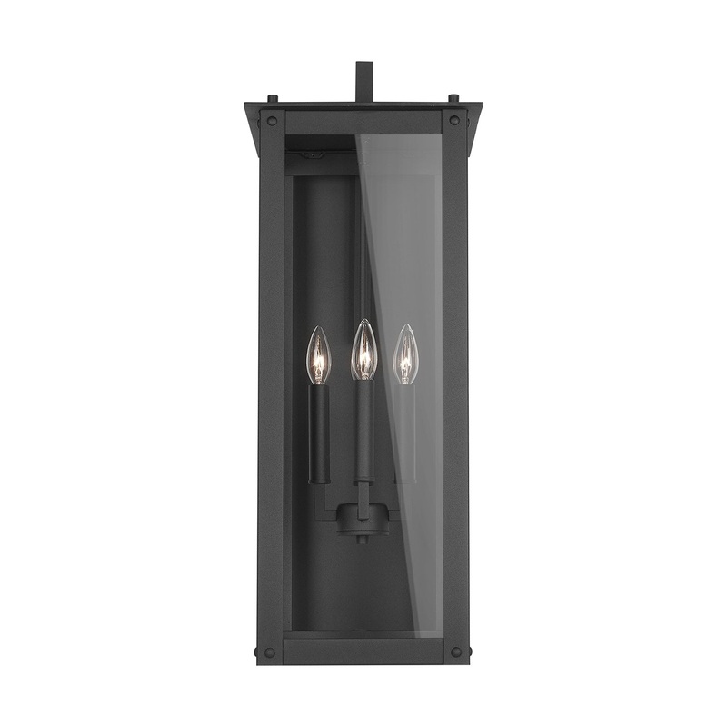 Capital Lighting 934641BK Hunt Four Light Wall Mount, Black