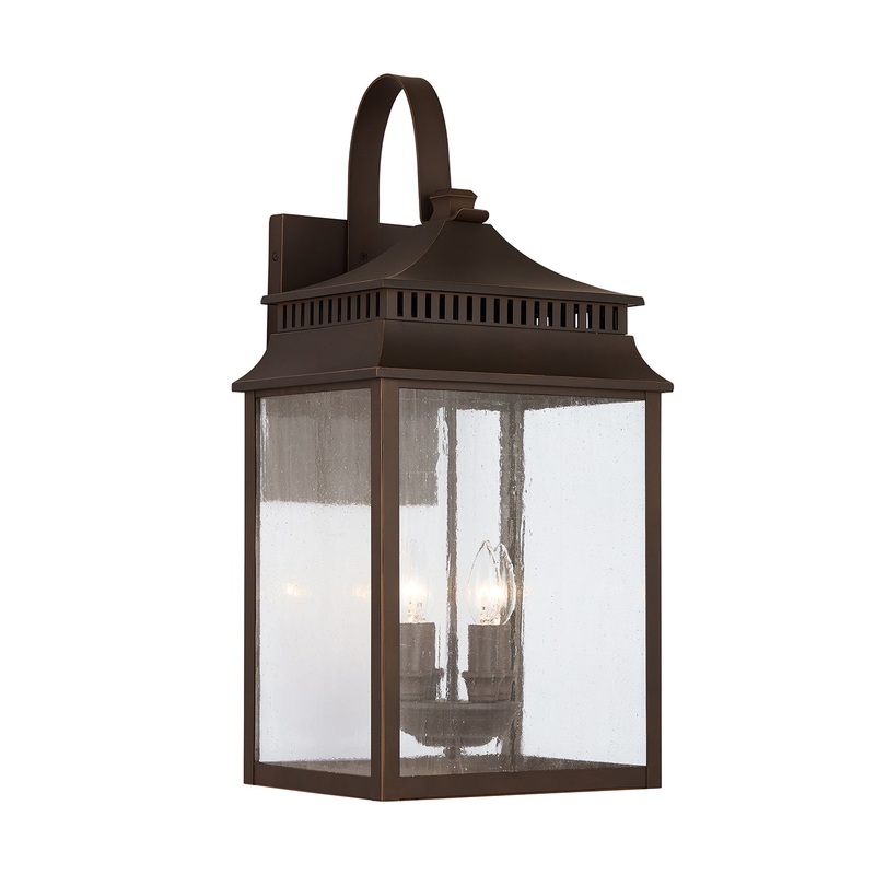 Capital Lighting 936941OZ Sutter Creek Four Light Outdoor Wall Lantern, Oiled Bronze (Discontinued)