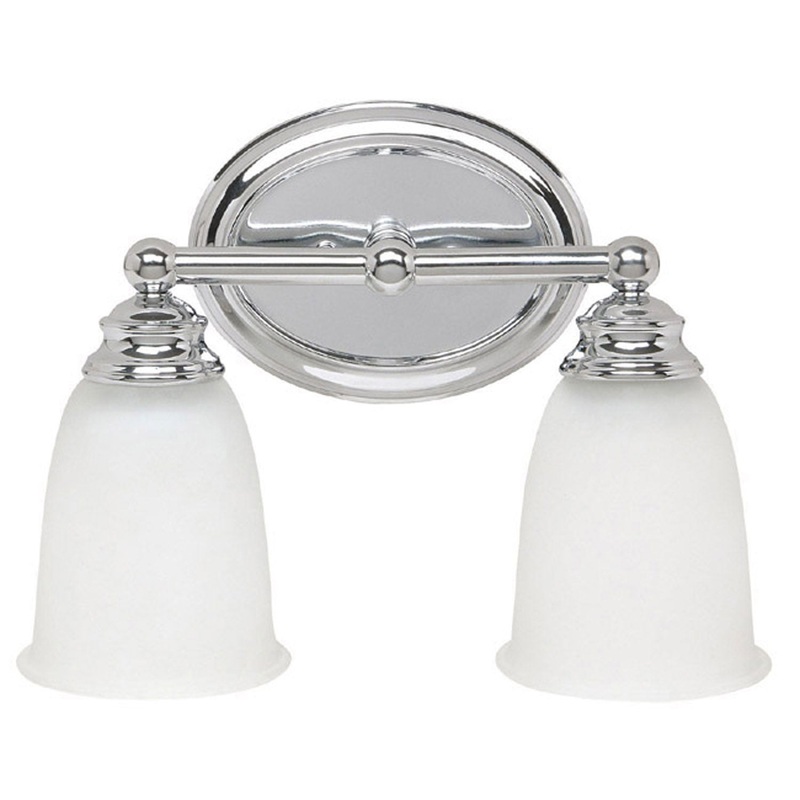 Capital Lighting 1082CH-132 Louis Two Light Vanity, Chrome (Discontinued)