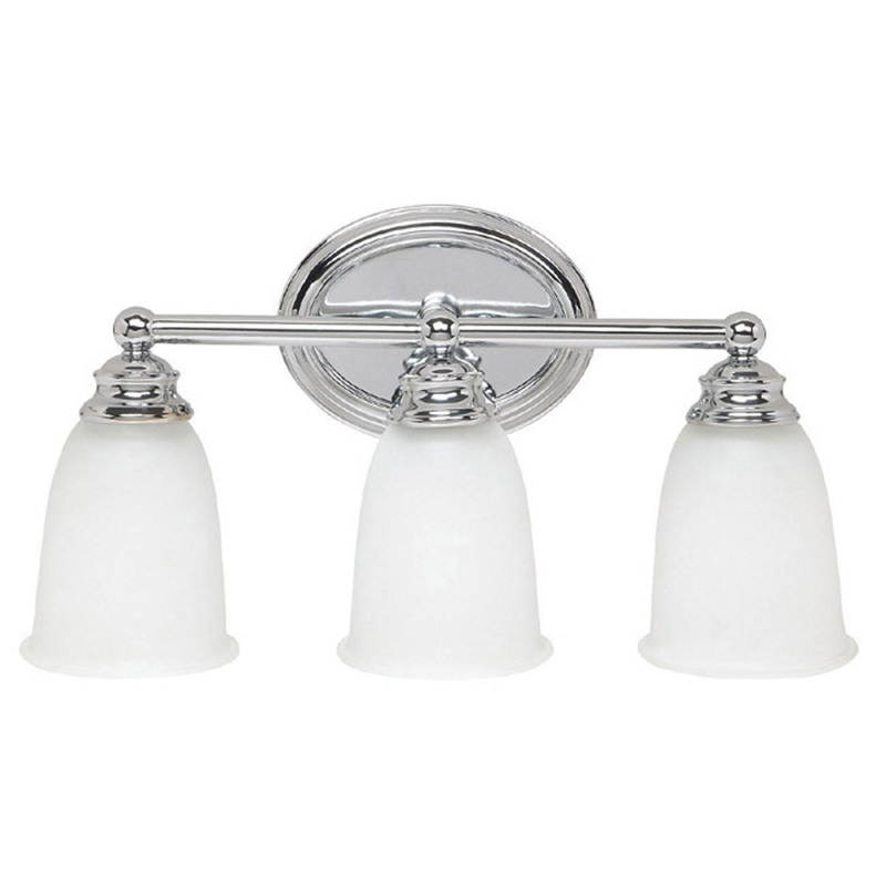 Capital Lighting 1083CH-132 Louis Three Light Vanity, Chrome (Discontinued)