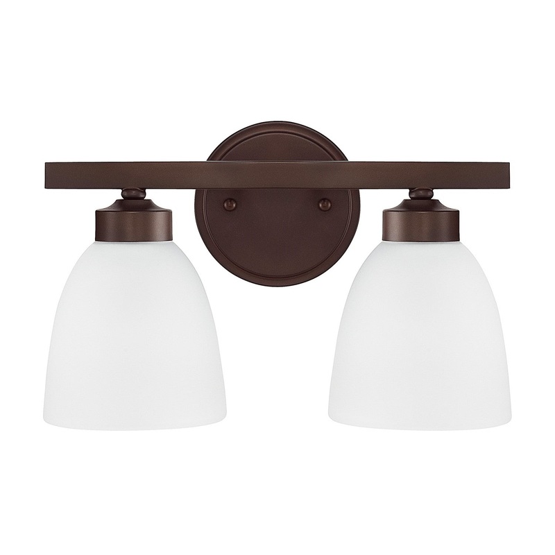 Capital Lighting 114321BZ-333 Jameson Two Light Vanity, Bronze