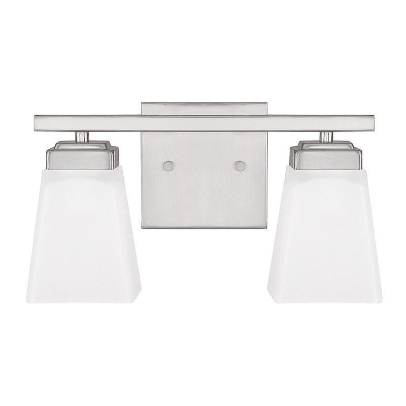 Capital Lighting 114421BN-334 Baxley Two Light Vanity, Brushed Nickel
