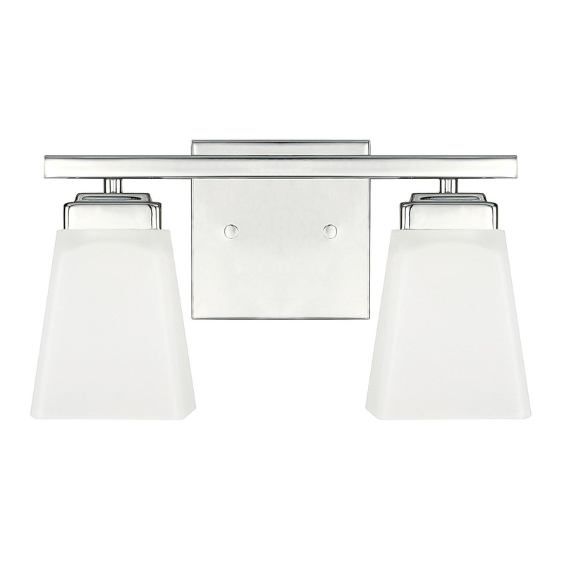 Capital Lighting 114421PN-334 Baxley Two Light Vanity, Polished Nickel