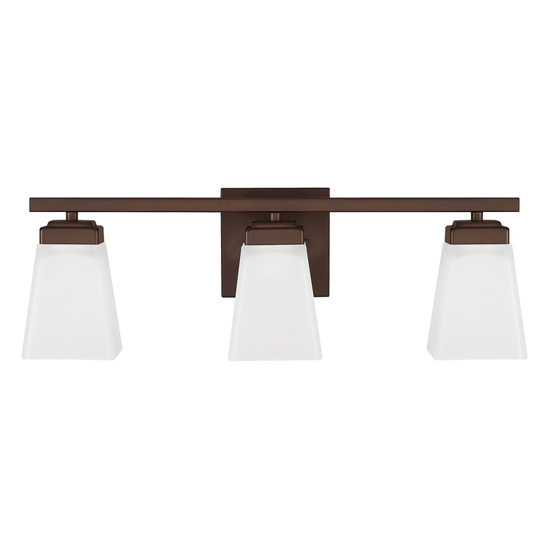 Capital Lighting 114431BZ-334 Baxley Three Light Vanity, Bronze (Discontinued)