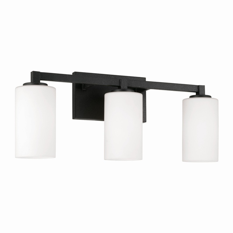 Capital Lighting 119831BI-545 Ravenwood Three Light Vanity, Black Iron