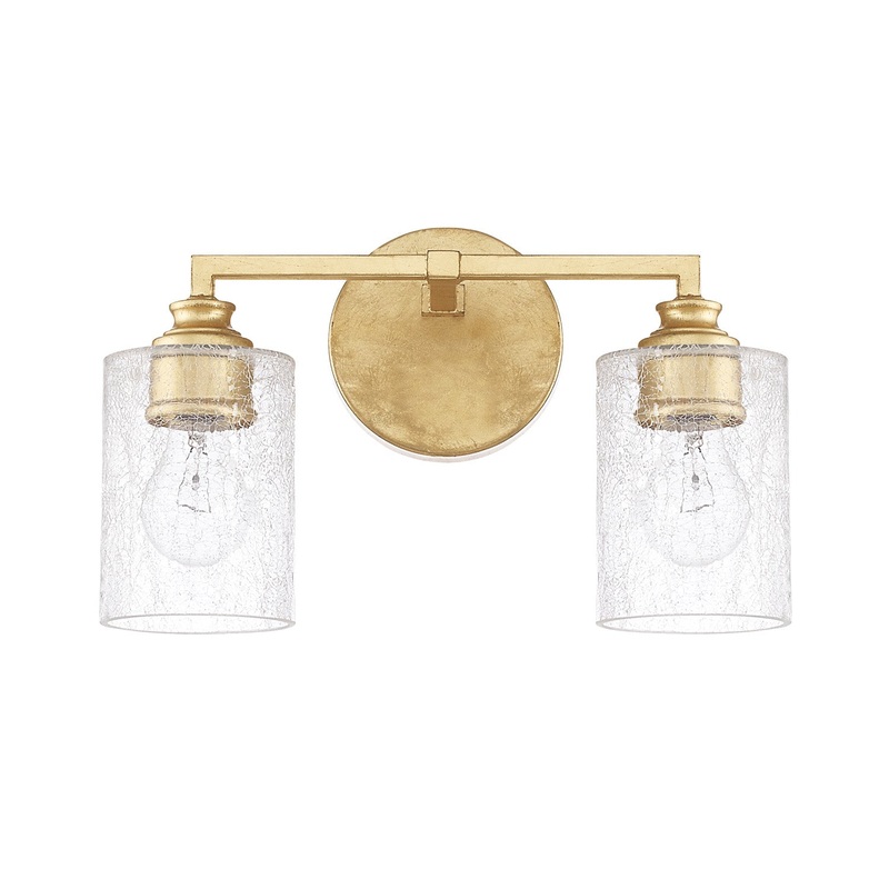 Capital Lighting 120521CG-422 Milan Two Light Vanity, Capital Gold