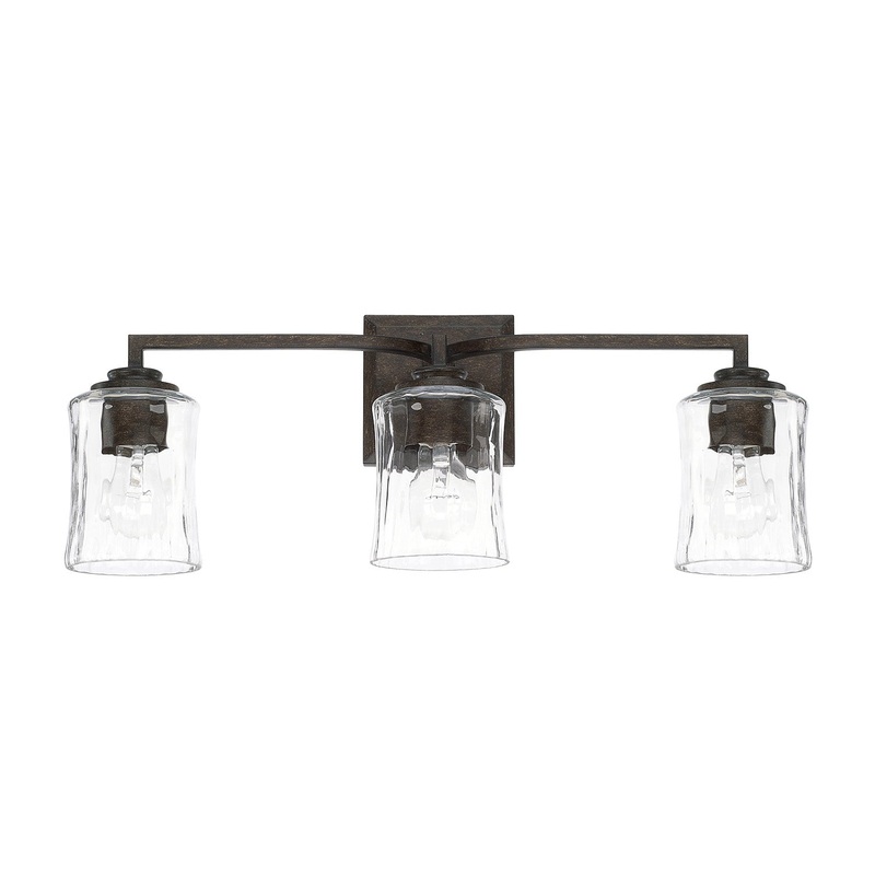 Capital Lighting 120931RB-425 Porter Three Light Vanity, Renaissance Brown (Discontinued)