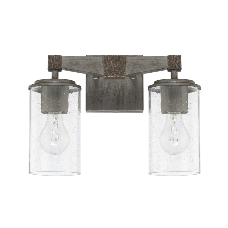 Capital Lighting 125921UG-435 Zac Two Light Vanity, Urban Grey (Discontinued)