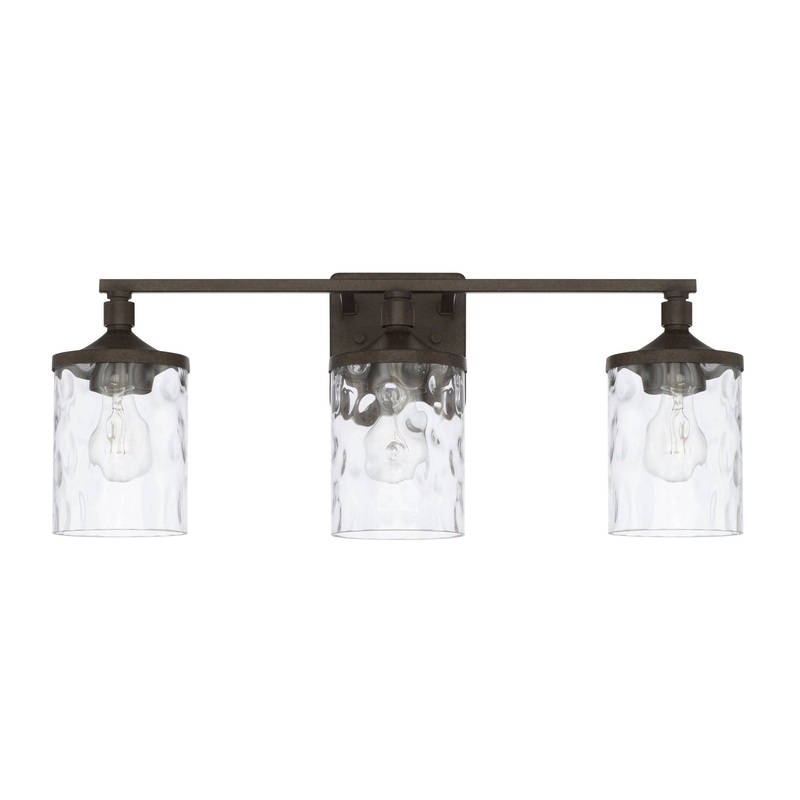 Capital Lighting 128831UB-451 Collier Three Light Vanity, Urban Brown (Discontinued)