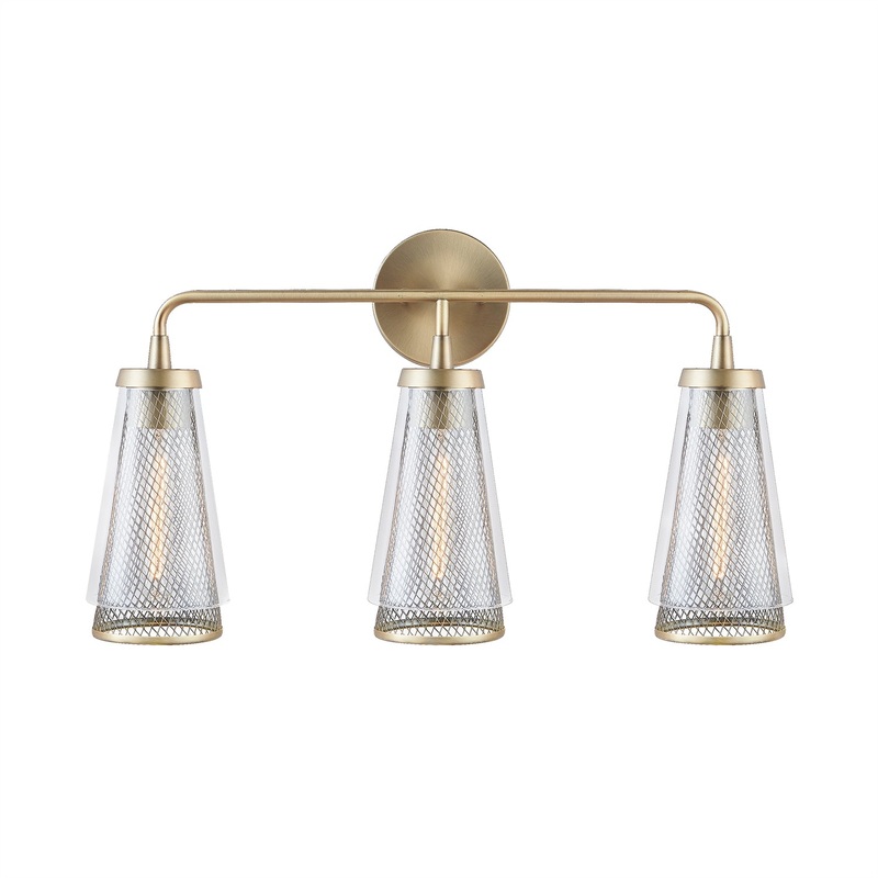 Capital Lighting 132331AD Abbott Three Light Vanity, Aged Brass (Discontinued)