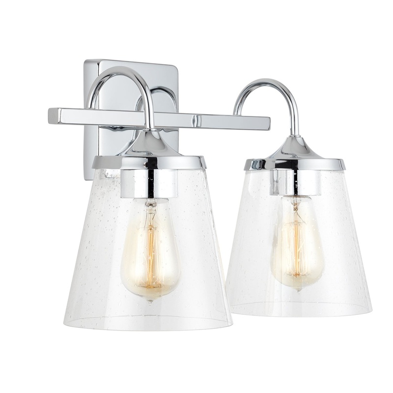 Capital Lighting 139122CH-496 Jayne Two Light Vanity, Chrome