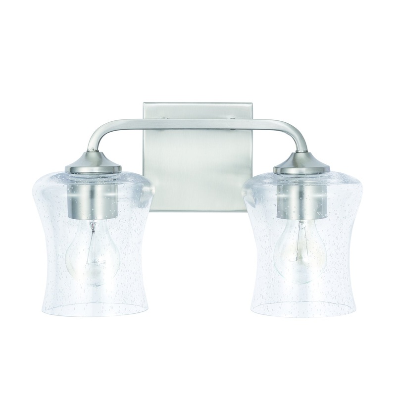 Capital Lighting 139221BN-499 Reeves Two Light Vanity, Brushed Nickel