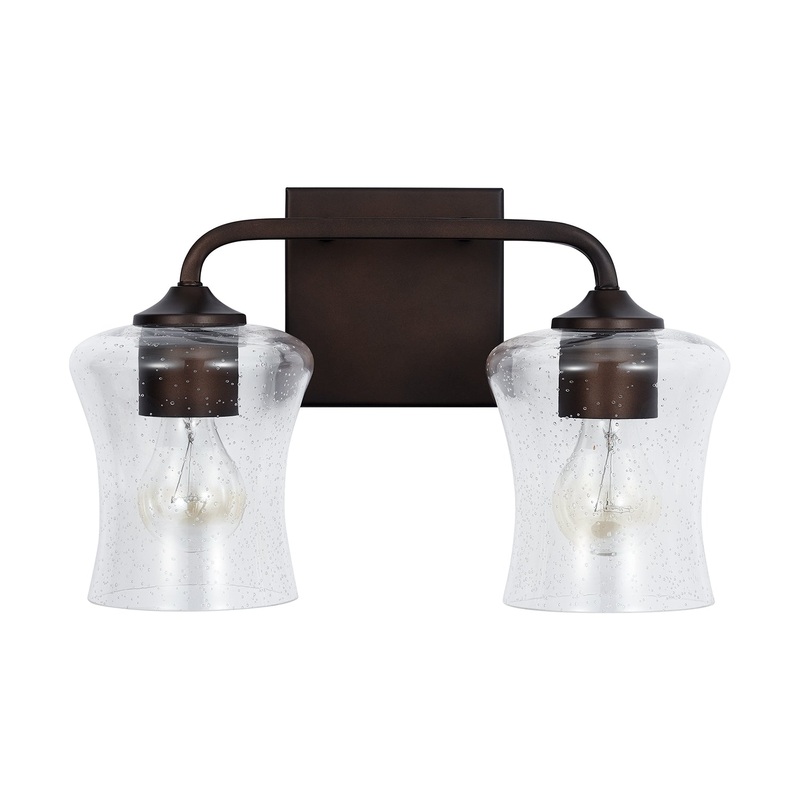 Capital Lighting 139221BZ-499 Reeves Two Light Vanity, Bronze (Discontinued)