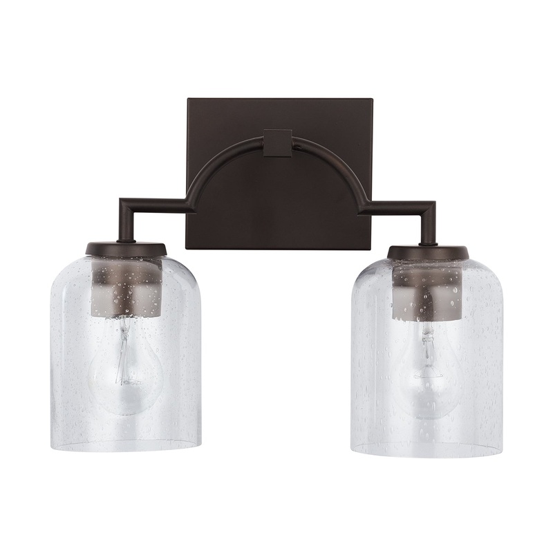 Capital Lighting 139321BZ-500 Carter Two Light Vanity, Bronze (Discontinued)