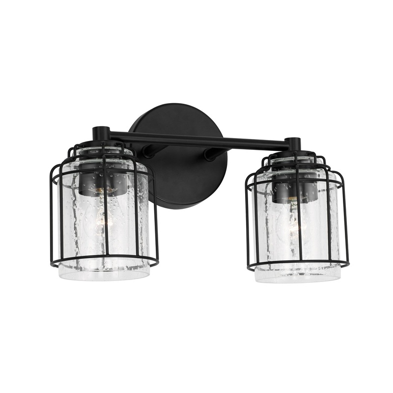 Capital Lighting 142921MB-516 Harmon Two Light Vanity, Matte Black