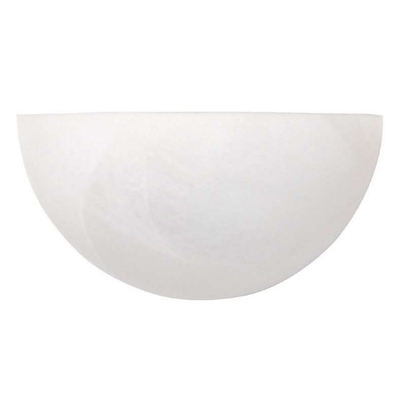 Capital Lighting 1681MW Crescent One Light Wall Sconce, Matte White