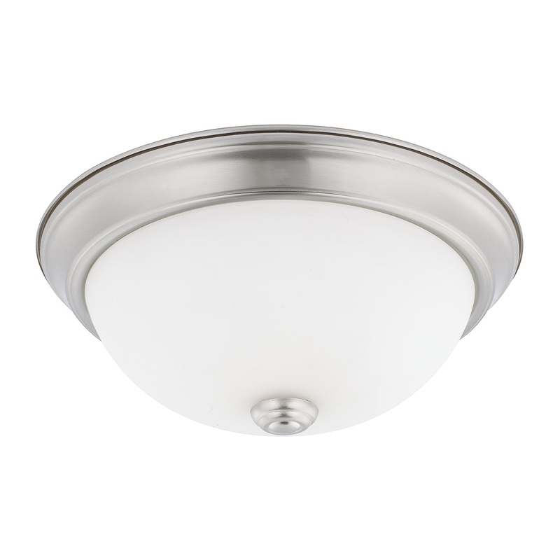 Capital Lighting 214721BN Bates Two Light Flush Mount, Brushed Nickel