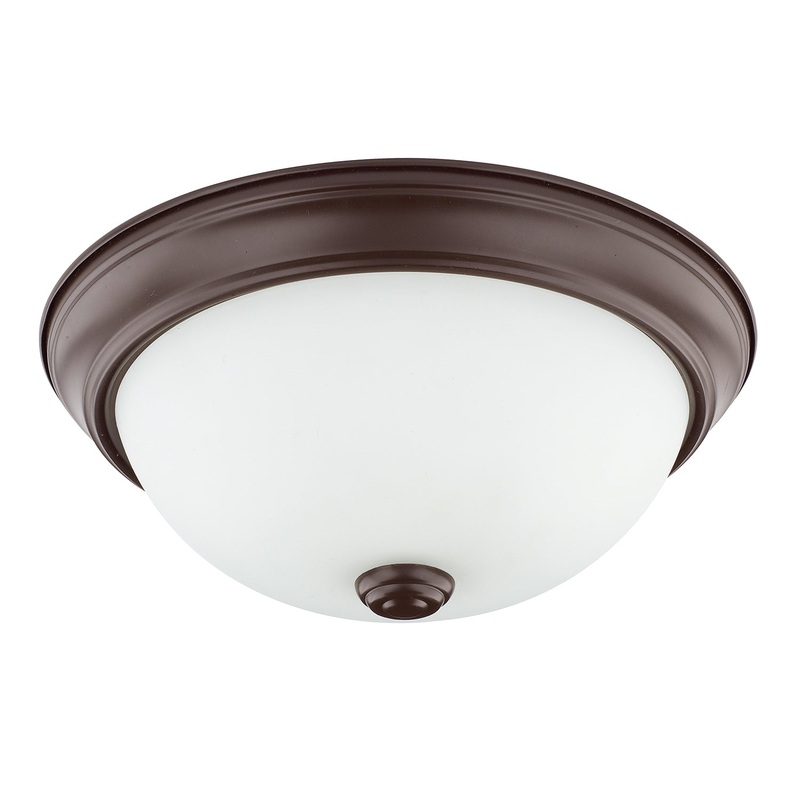 Capital Lighting 214721BZ Bates Two Light Flush Mount, Bronze