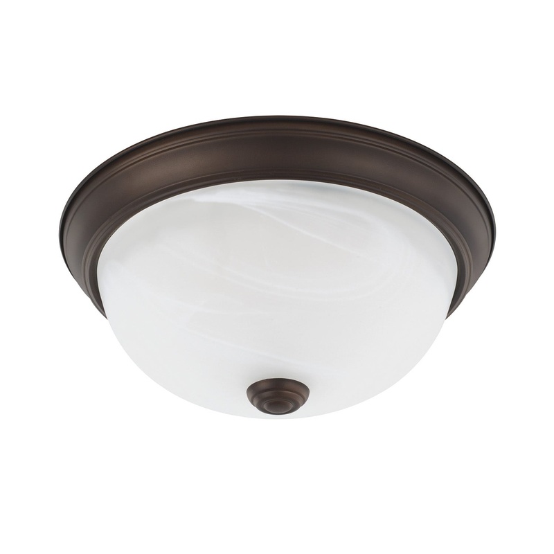 Capital Lighting 219021BZ Bates Two Light Flush Mount, Bronze