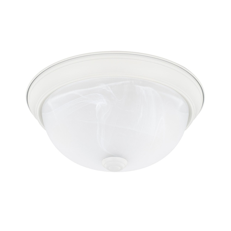 Capital Lighting 219021MW Bates Two Light Flush Mount, Matte White