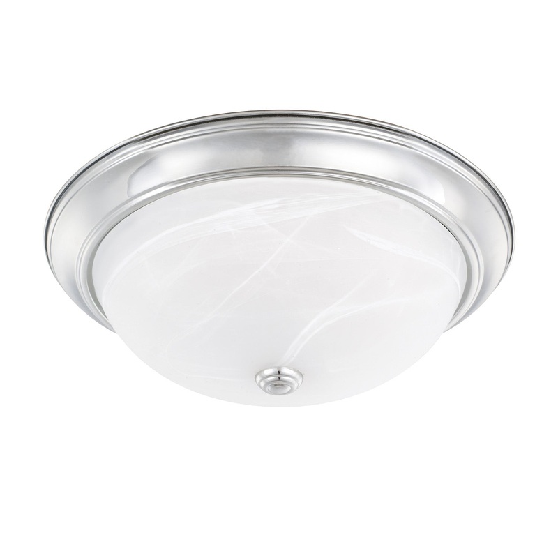 Capital Lighting 219031CH Bates Three Light Flush Mount, Chrome (Discontinued)