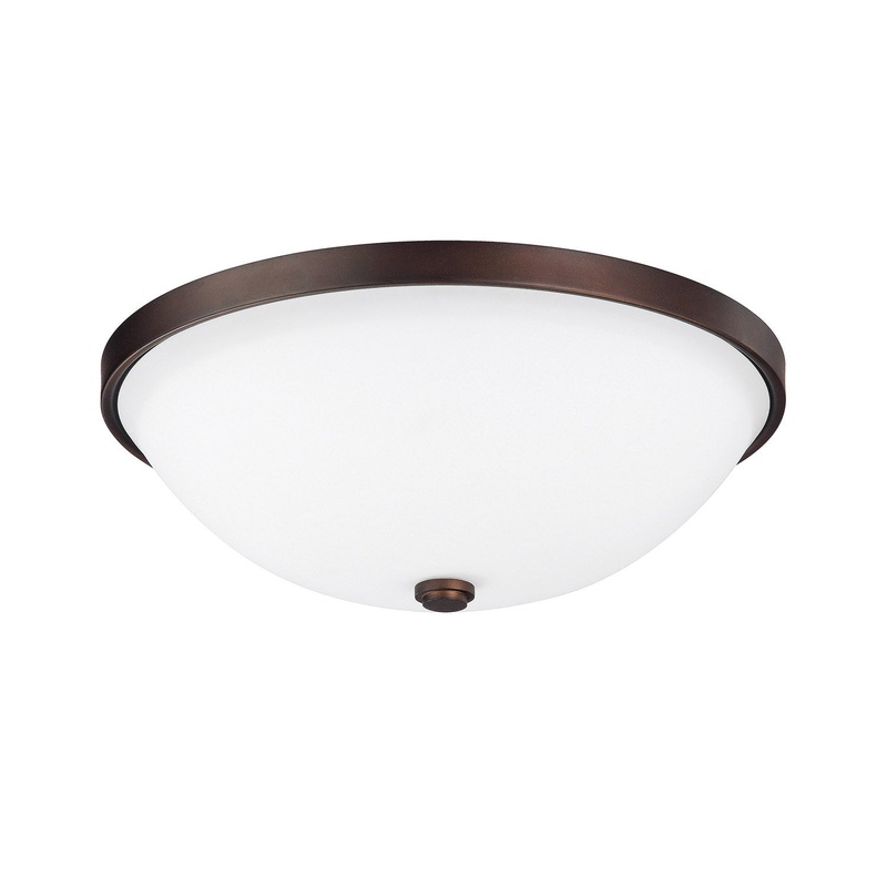 Capital Lighting 2323BB-SW Perkins Two Light Flush Mount, Burnished Bronze