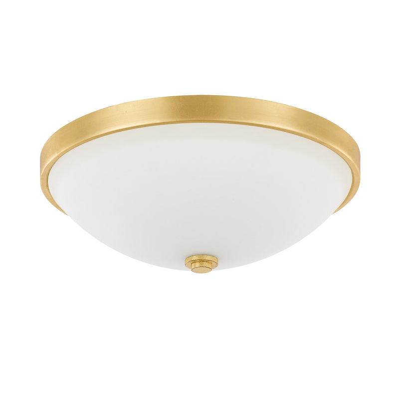 Capital Lighting 2323CG-SW Perkins Two Light Flush Mount, Capital Gold (Discontinued)