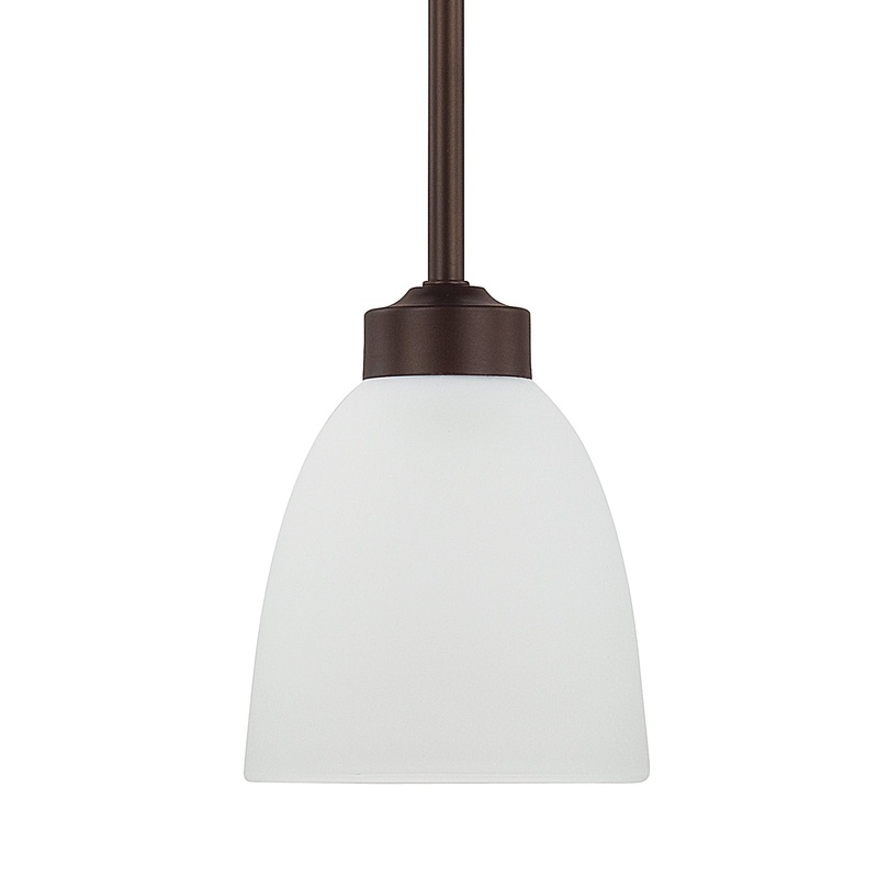 Capital Lighting 314311BZ-333 Jameson One Light Pendant, Bronze