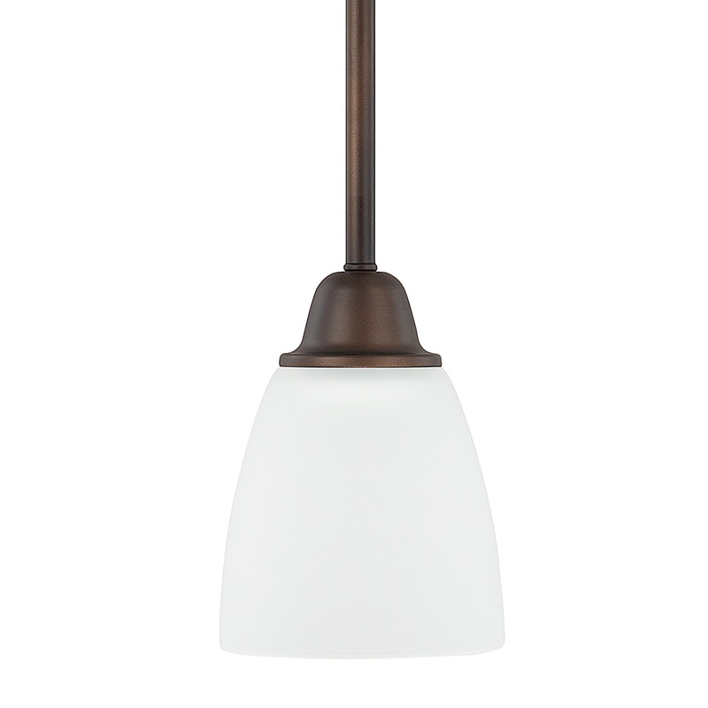 Capital Lighting 315111BZ-337 Trenton One Light Pendant, Bronze (Discontinued)