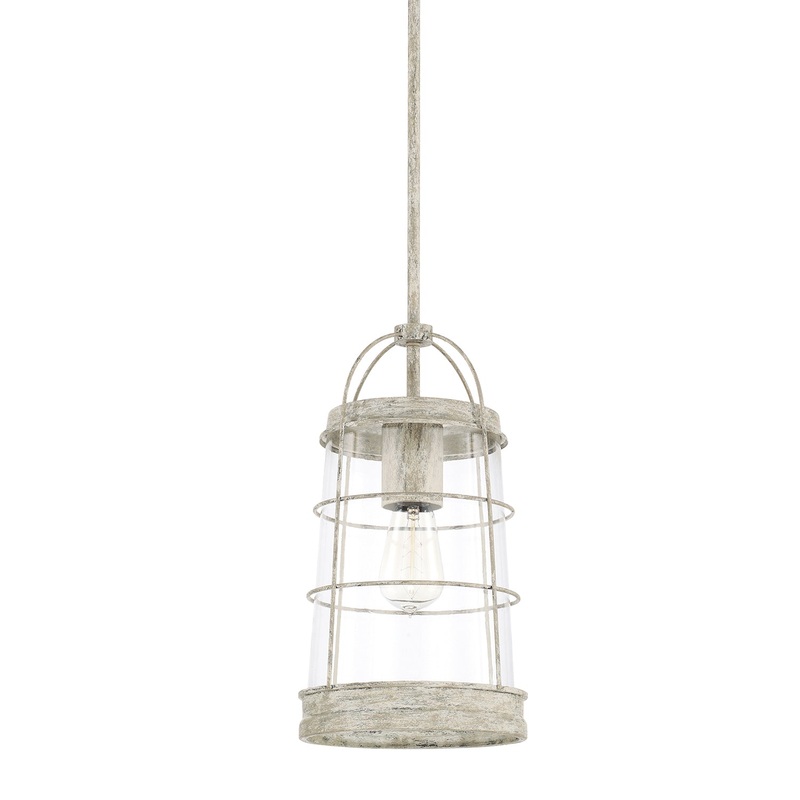 Capital Lighting 327411MS Beaufort One Light Pendant, Mystic Sand (Discontinued)