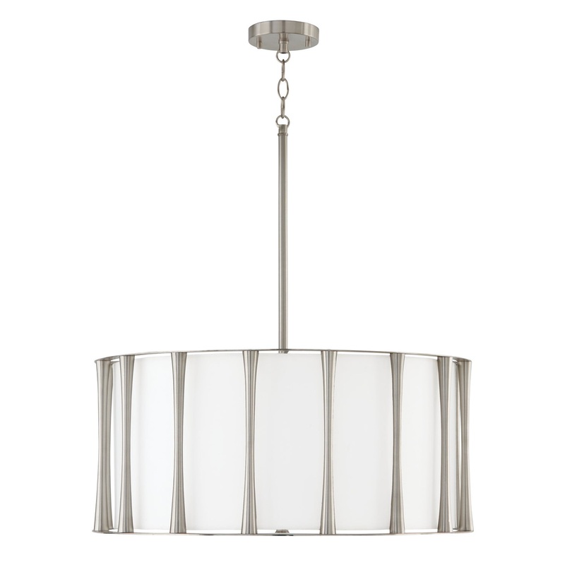 Capital Lighting 344641BN Bodie Four Light Pendant, Brushed Nickel