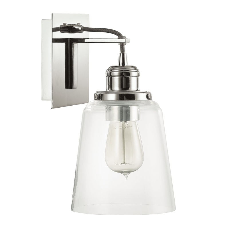 Capital Lighting 3711PN-135 Fallon One Light Wall Sconce, Polished Nickel