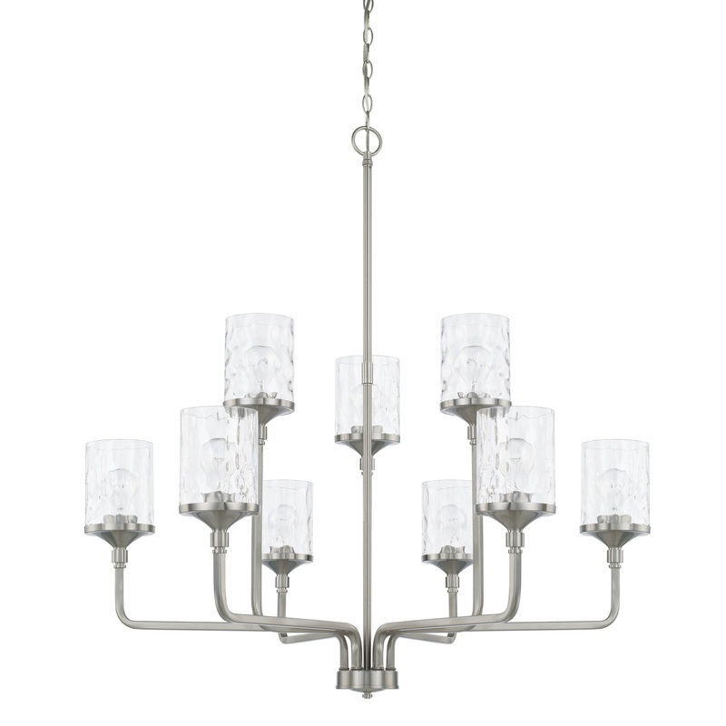 Capital Lighting 428891BN-451 Colton Nine Light Chandelier, Brushed Nickel